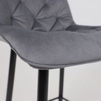 Стул барный VITO серый велюр HLR-21/черный купить в Минске