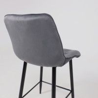 Стул барный VITO серый велюр HLR-21/черный купить в Минске