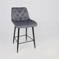 Стул барный VITO серый велюр HLR-21/черный купить в Минске