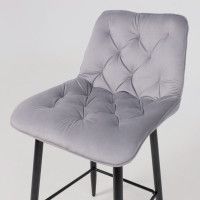 Стул барный VITO светло-серый велюр HLR-20/черный купить в Минске