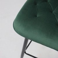 Стул барный VITO зеленый велюр HLR-57/черный купить в Минске