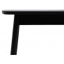 Стол ВИНЕР Mini R раздвижной со стеклом 94(126)*64*75 черный/черный