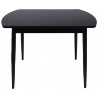 Стол ВИНЕР Mini R раздвижной со стеклом 94(126)*64*75 черный/черный купить в Минске Стол ВИНЕР Mini R раздвижной со стеклом 94(126)*64*75 черный/черный купить в Минске