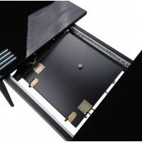 Стол ВИНЕР Mini R раздвижной со стеклом 94(126)*64*75 черный/черный купить в Минске Стол ВИНЕР Mini R раздвижной со стеклом 94(126)*64*75 черный/черный купить в Минске