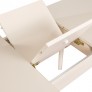 Стол ВИНЕР Mini R раздвижной со стеклом 94(126)*64*75 кремовый/кремовый