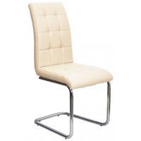 Стул AksHome ZEFIR (Зефир) кремовый/хром
