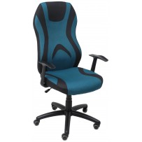 Кресло поворотное AksHome ZODIAC (Зодиак) синий/черный