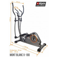 Эллиптический тренажер Alpin Mont Blanc X-180 купить в Минске