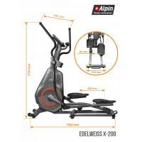 Эллиптический тренажер Alpin Edelweiss X-200 купить в Минске