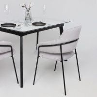 Стол AV 1209 HPL+МДФ 1200 (1600)*800 мрамор белый/черный купить в Минске