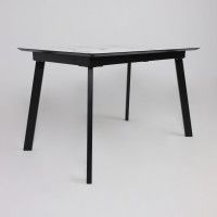 Стол AV 1209 HPL+МДФ 1200 (1600)*800 мрамор белый/черный купить в Минске