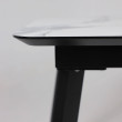 Стол AV 1209 HPL+МДФ 1200 (1600)*800 мрамор белый/черный купить в Минске