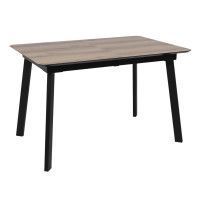 Стол AV 1209 HPL+МДФ 1200 (1600)*800 дуб делано натуральный/черный