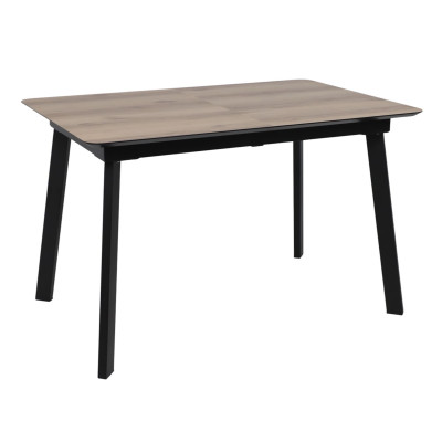 Стол AV 1209 HPL+МДФ 1200 (1600)*800 дуб делано натуральный/черный купить в Минске