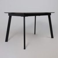 Стол AV 1209 HPL+МДФ 1200 (1600)*800 дуб делано натуральный/черный купить в Минске