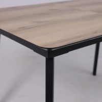 Стол AV 1209 HPL+МДФ 1200 (1600)*800 дуб делано натуральный/черный купить в Минске