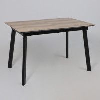 Стол AV 1209 HPL+МДФ 1200 (1600)*800 дуб делано натуральный/черный купить в Минске