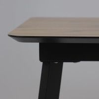 Стол AV 1209 HPL+МДФ 1200 (1600)*800 дуб вотан/черный купить в Минске Стол AV 1209 HPL+МДФ 1200 (1600)*800 дуб вотан/черный купить в Минске