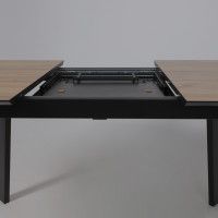 Стол AV 1209 HPL+МДФ 1200 (1600)*800 дуб вотан/черный купить в Минске Стол AV 1209 HPL+МДФ 1200 (1600)*800 дуб вотан/черный купить в Минске