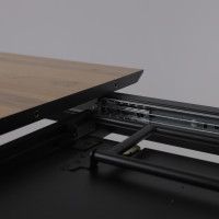 Стол AV 1209 HPL+МДФ 1200 (1600)*800 дуб вотан/черный купить в Минске Стол AV 1209 HPL+МДФ 1200 (1600)*800 дуб вотан/черный купить в Минске