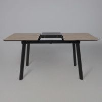 Стол AV 1209 HPL+МДФ 1200 (1600)*800 дуб вотан/черный купить в Минске Стол AV 1209 HPL+МДФ 1200 (1600)*800 дуб вотан/черный купить в Минске