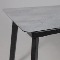 Стол AV 1209 HPL+МДФ 1200 (1600)*800 мрамор марквина синий/черный купить в Минске