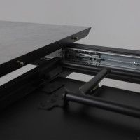 Стол AV 1209 HPL+МДФ 1200 (1600)*800 мрамор марквина синий/черный купить в Минске