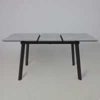 Стол AV 1209 HPL+МДФ 1200 (1600)*800 мрамор марквина синий/черный купить в Минске