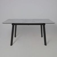 Стол AV 1209 HPL+МДФ 1200 (1600)*800 мрамор марквина синий/черный купить в Минске