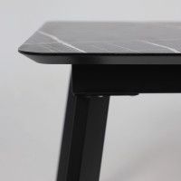 Стол AV 1209 HPL+МДФ 1200 (1600)*800 черный тунис /черный купить в Минске