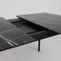 Стол AV 1209 HPL+МДФ 1200 (1600)*800 черный тунис /черный купить в Минске