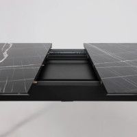 Стол AV 1209 HPL+МДФ 1200 (1600)*800 черный тунис /черный купить в Минске