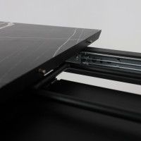 Стол AV 1209 HPL+МДФ 1200 (1600)*800 черный тунис /черный купить в Минске