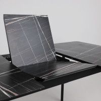 Стол AV 1209 HPL+МДФ 1200 (1600)*800 черный тунис /черный купить в Минске