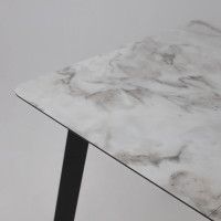 Стол AV 1209 HPL+МДФ 1200 (1600)*800 виктори натуральный/черный купить в Минске