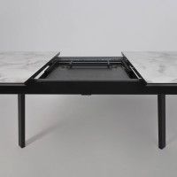 Стол AV 1209 HPL+МДФ 1200 (1600)*800 виктори натуральный/черный купить в Минске