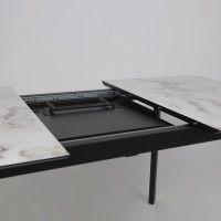 Стол AV 1209 HPL+МДФ 1200 (1600)*800 виктори натуральный/черный купить в Минске