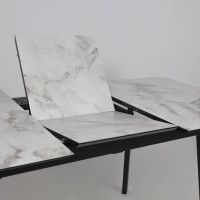 Стол AV 1209 HPL+МДФ 1200 (1600)*800 виктори натуральный/черный купить в Минске