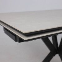 Стол AV 2111 МДФ+керамика 1200 (1800)*800 серый матовый CARMEN LIDHT GREY/черный купить в Минске Стол AV 2111 МДФ+керамика 1200 (1800)*800 серый матовый CARMEN LIDHT GREY/черный купить в Минске