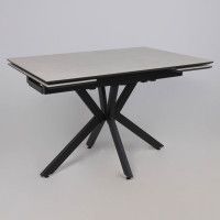 Стол AV 2111 МДФ+керамика 1200 (1800)*800 серый матовый CARMEN LIDHT GREY/черный купить в Минске Стол AV 2111 МДФ+керамика 1200 (1800)*800 серый матовый CARMEN LIDHT GREY/черный купить в Минске