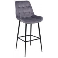 Стул барный Алвест AV 405 темно-серый бархат Н-15/черный