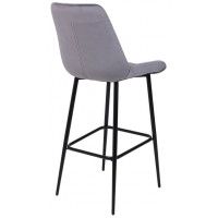 Стул барный Алвест AV 405 темно-серый бархат Н-15/черный купить в Минске Стул барный Алвест AV 405 темно-серый бархат Н-15/черный купить в Минске