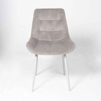 Стул Алвест AV 405 бежевый бархат Confetti smoke/белый купить в Минске