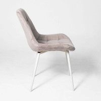 Стул Алвест AV 405 бежевый бархат Confetti smoke/белый купить в Минске