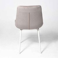 Стул Алвест AV 405 бежевый бархат Confetti smoke/белый купить в Минске