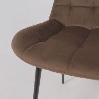 Стул Алвест AV 405 шоколадный бархат Confetti chocolate/черный купить в Минске Стул Алвест AV 405 шоколадный бархат Confetti chocolate/черный купить в Минске