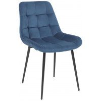 Стул Алвест AV 405 синий бархат Confetti deep ocean/черный