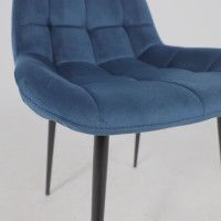 Стул Алвест AV 405 синий бархат Confetti deep ocean/черный купить в Минске