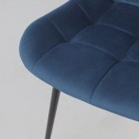 Стул Алвест AV 405 синий бархат Confetti deep ocean/черный купить в Минске