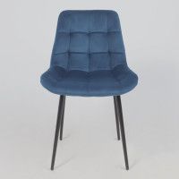 Стул Алвест AV 405 синий бархат Confetti deep ocean/черный купить в Минске